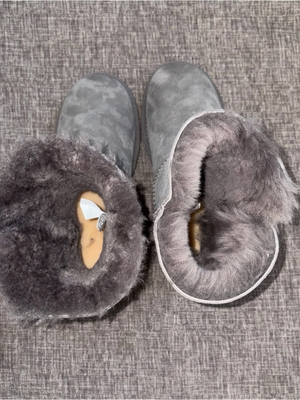 UGG Ankle Boots in Grey with Button - Picture 10 of 14
